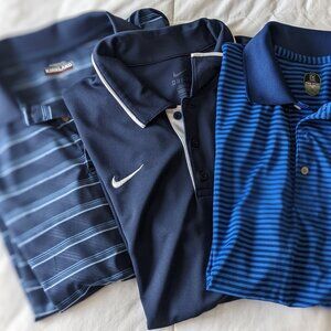 Bundle of 3 Blue Golf Shirts- Men's XL
